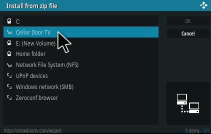 kodi usb backup wizard