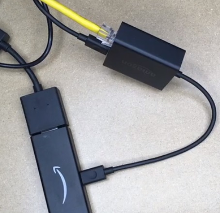 Fire TV Cube has a Micro USB port for an Ethernet Adapter