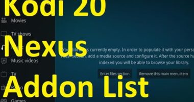 Kodi 20 Nexus Addons List